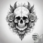 Tattoo sketch hands with a skull, tattoo flas… – tattoo sketch (№1757856288_0, 14.09.2025 13:24) — tattoovalue.net