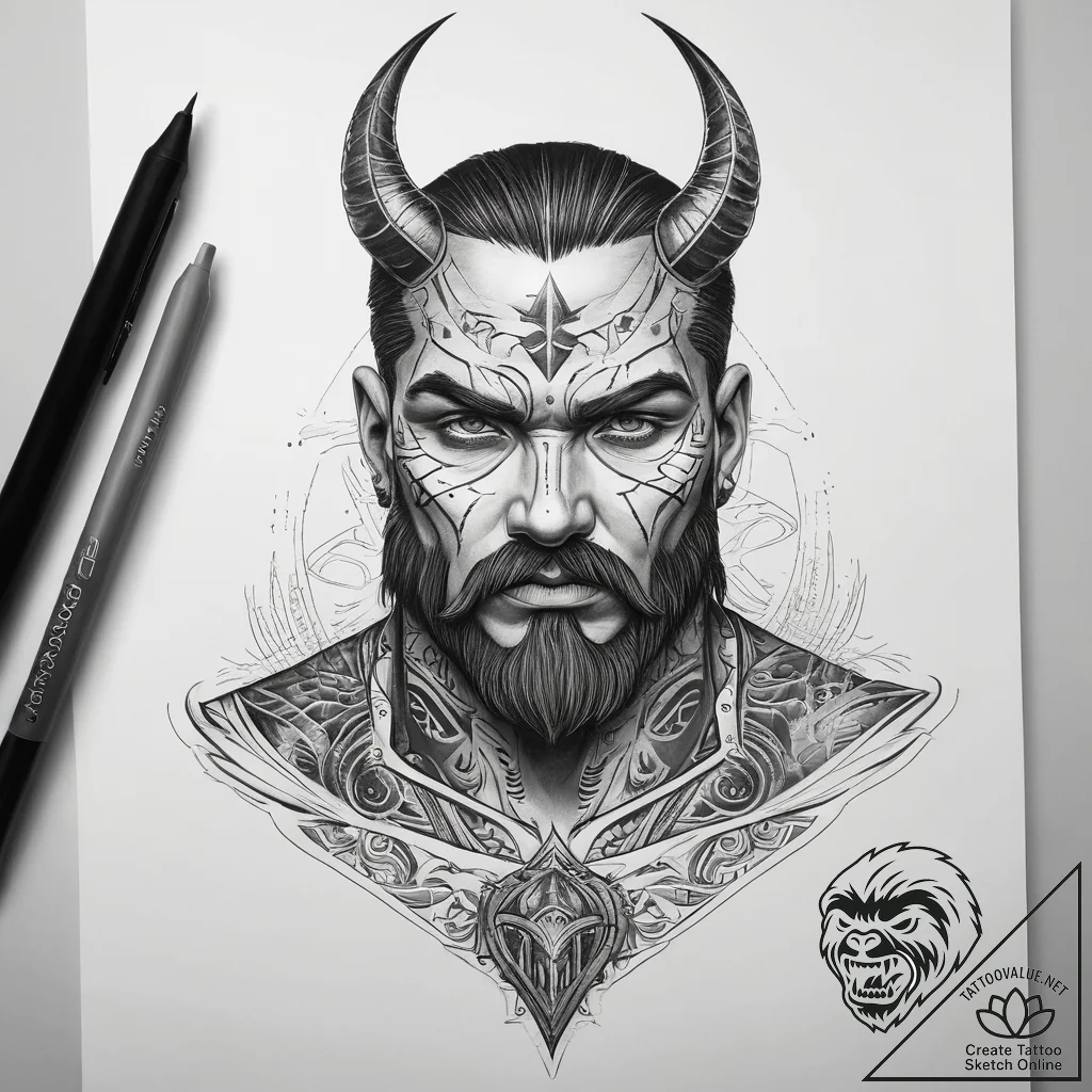 Tattoo sketch ilya muromets, the epic hero, w... - tattoo sketch (№1757856483_0, 14.09.2025 13:28) — tattoovalue.net