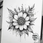 Tattoo sketch wildflower patch, concept art f… – tattoo sketch (№1757859614_0, 14.09.2025 14:20) — tattoovalue.net