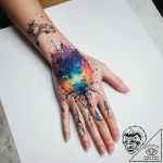 Tattoo sketch hands with a nebula, tattoo lin… – tattoo sketch (№1757860982_0, 14.09.2025 14:43) — tattoovalue.net