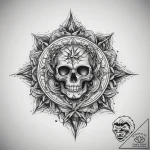 Tattoo sketch crystal, ink illustration for t… – tattoo sketch (№1757861177_0, 14.09.2025 14:46) — tattoovalue.net