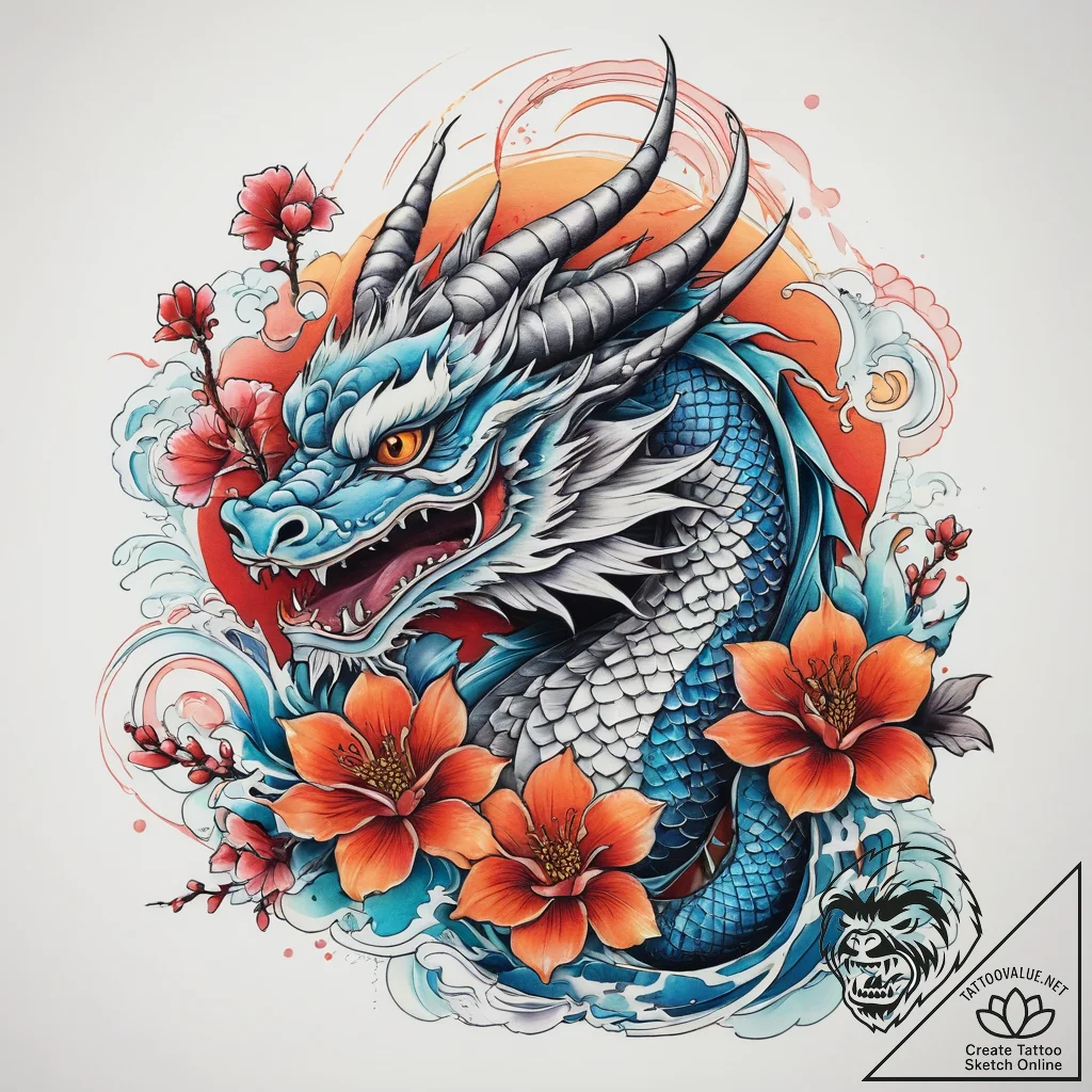 Tattoo sketch cockatrice, artistic tattoo ske... - tattoo sketch (№1757861380_0, 14.09.2025 14:49) — tattoovalue.net