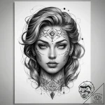 Tattoo sketch cosmic self, tattoo drawing out… – tattoo sketch (№1757863956_0, 14.09.2025 15:32) — tattoovalue.net