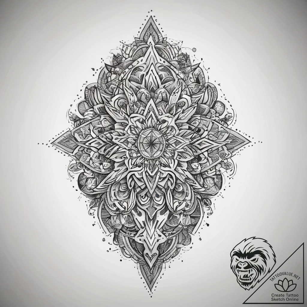 Tattoo sketch a symbolic event, tattoo sketch... - tattoo sketch (№1757865161_0, 14.09.2025 15:52) — tattoovalue.net