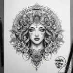 Tattoo sketch scrapbooking a sticker, concept… – tattoo sketch (№1757865356_0, 14.09.2025 15:55) — tattoovalue.net