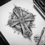 Tattoo sketch travel, concept art for tattoo,… – tattoo sketch (№1757865552_0, 14.09.2025 15:59) — tattoovalue.net