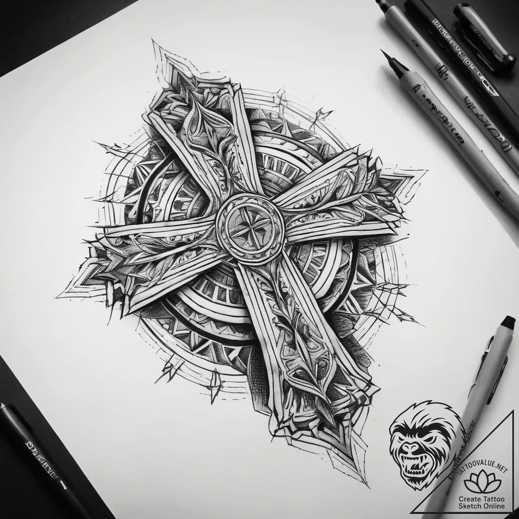 Tattoo sketch travel, concept art for tattoo,... - tattoo sketch (№1757865552_0, 14.09.2025 15:59) — tattoovalue.net