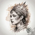 Tattoo sketch spiritual history, tattoo line… – tattoo sketch (№1757866720_0, 14.09.2025 16:18) — tattoovalue.net