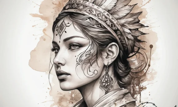 Tattoo sketch spiritual history, tattoo line... - tattoo sketch (№1757866720_0, 14.09.2025 16:18) — tattoovalue.net