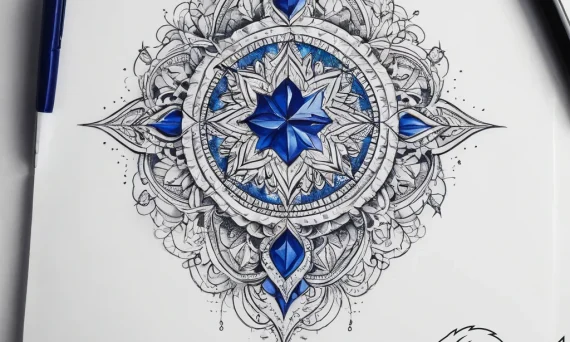 Tattoo sketch sapphire - tattoo sketch (№1757866914_0, 14.09.2025 16:21) — tattoovalue.net