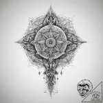 Tattoo sketch абстрактный кинжал, concept art… – tattoo sketch (№1757868500_0, 14.09.2025 16:48) — tattoovalue.net