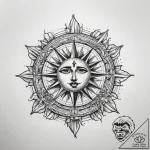 Tattoo sketch sun tattoo, ink illustration fo… – tattoo sketch (№1757870664_0, 14.09.2025 17:24) — tattoovalue.net