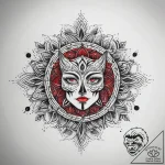 Tattoo sketch palette with a design, ink illu… – tattoo sketch (№1757871071_0, 14.09.2025 17:31) — tattoovalue.net