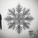 Tattoo sketch узор в виде снежинок, artistic… – tattoo sketch (№1757872451_0, 14.09.2025 17:54) — tattoovalue.net