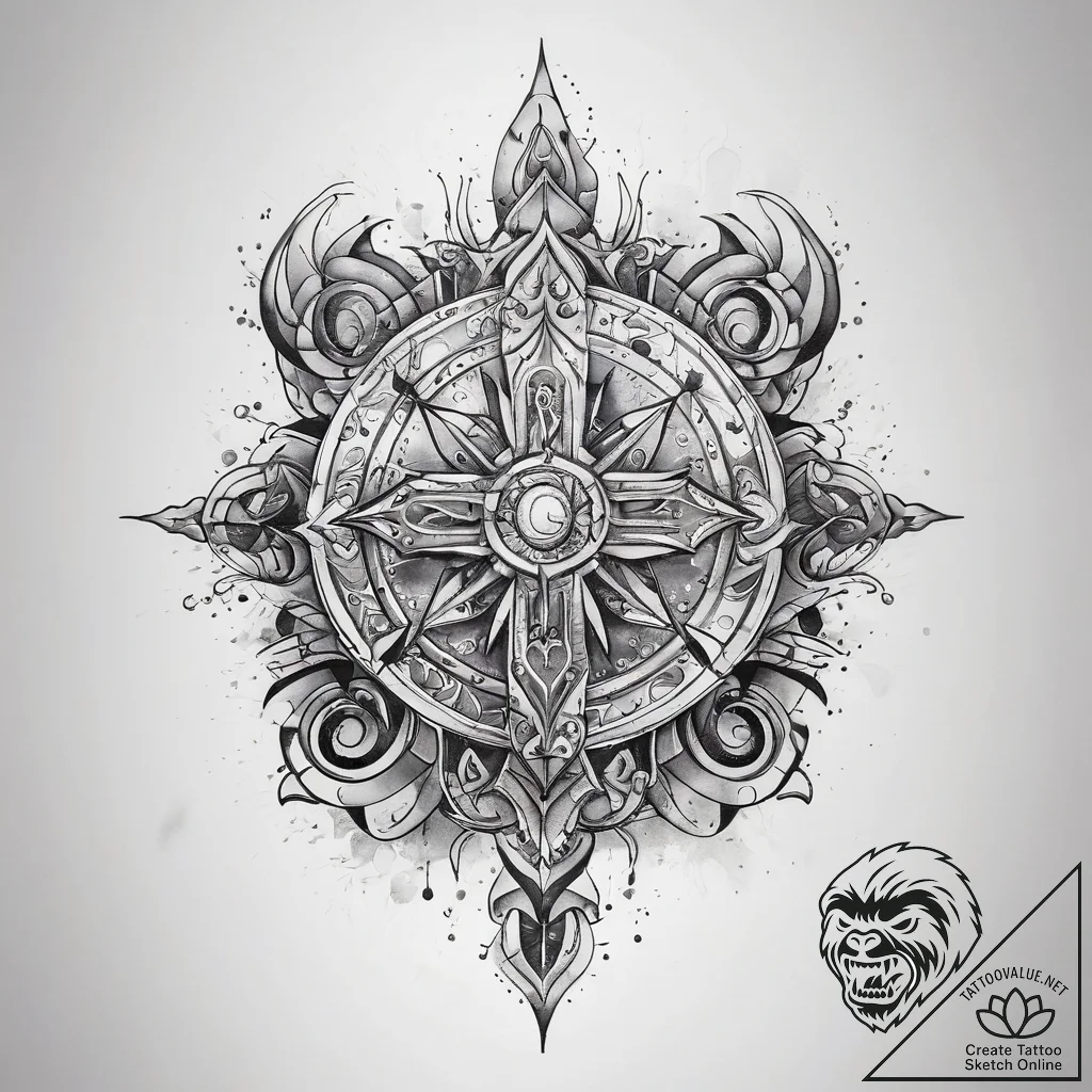 Tattoo sketch religious text, tattoo sketch d... - tattoo sketch (№1757872655_0, 14.09.2025 17:57) — tattoovalue.net