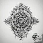 Tattoo sketch cosmic fount, ink illustration… – tattoo sketch (№1757872849_0, 14.09.2025 18:00) — tattoovalue.net