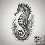 Tattoo sketch seahorse, artistic tattoo sketc… – tattoo sketch (№1757873637_0, 14.09.2025 18:13) — tattoovalue.net