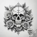 Tattoo sketch blessed ground, concept art for… – tattoo sketch (№1757874028_0, 14.09.2025 18:20) — tattoovalue.net