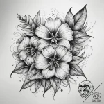 Tattoo sketch sweet william, tattoo flash she… – tattoo sketch (№1757875982_0, 14.09.2025 18:53) — tattoovalue.net