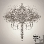 Tattoo sketch scepter, tattoo sketch design,… – tattoo sketch (№1757877340_0, 14.09.2025 19:15) — tattoovalue.net