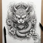 Tattoo sketch mystical narrative, tattoo flas… – tattoo sketch (№1757878114_0, 14.09.2025 19:28) — tattoovalue.net