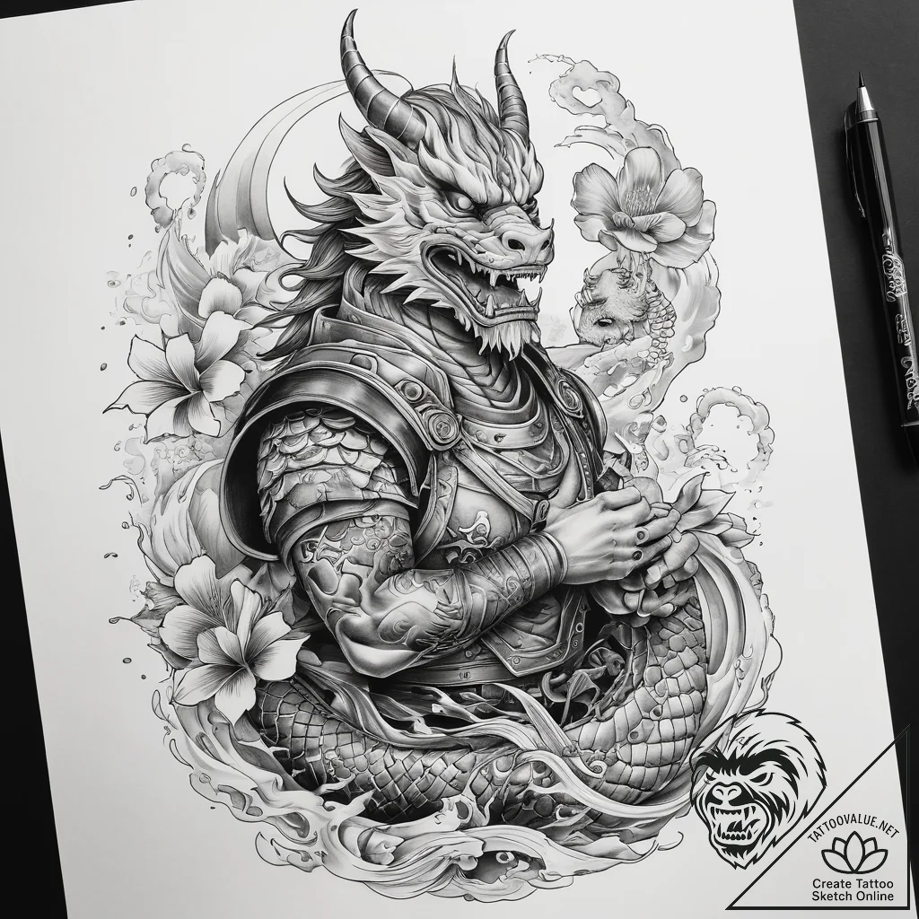Tattoo sketch soldier with a map, tattoo line... - tattoo sketch (№1757878503_0, 14.09.2025 19:35) — tattoovalue.net