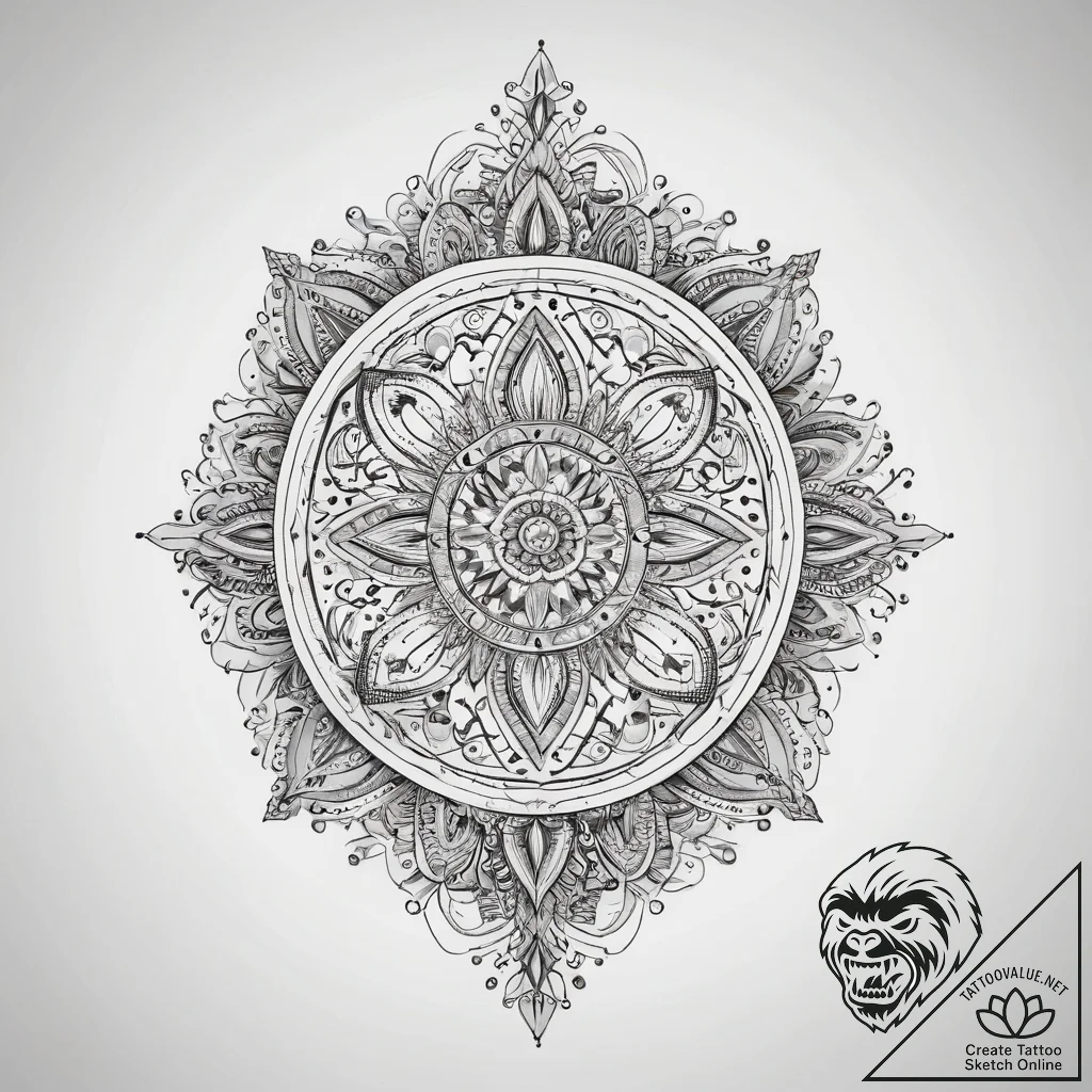 Tattoo sketch five dots, artistic tattoo sket... - tattoo sketch (№1757878893_0, 14.09.2025 19:41) — tattoovalue.net