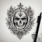 Tattoo sketch lie, ink illustration for tatto… – tattoo sketch (№1757879874_0, 14.09.2025 19:57) — tattoovalue.net