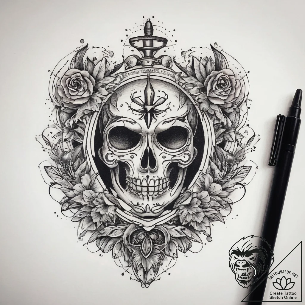 Tattoo sketch lie, ink illustration for tatto... - tattoo sketch (№1757879874_0, 14.09.2025 19:57) — tattoovalue.net