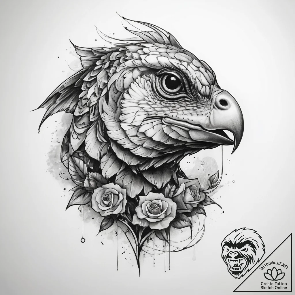Tattoo sketch perch - tattoo sketch (№1757880269_0, 14.09.2025 20:04) — tattoovalue.net
