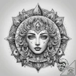 Tattoo sketch cosmic kingdom, tattoo flash sh… – tattoo sketch (№1757881461_0, 14.09.2025 20:24) — tattoovalue.net