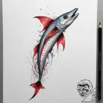 Tattoo sketch cornetfish, tattoo drawing outl… – tattoo sketch (№1757882053_0, 14.09.2025 20:34) — tattoovalue.net