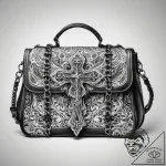 Tattoo sketch handbag with a chain, ink illus… – tattoo sketch (№1757882441_0, 14.09.2025 20:40) — tattoovalue.net