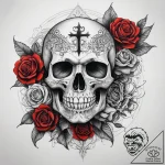 Tattoo sketch alatyr with a bird, concept art… – tattoo sketch (№1757883051_0, 14.09.2025 20:50) — tattoovalue.net