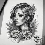 Tattoo sketch sage with a ritual, artistic ta… – tattoo sketch (№1757884246_0, 14.09.2025 21:10) — tattoovalue.net