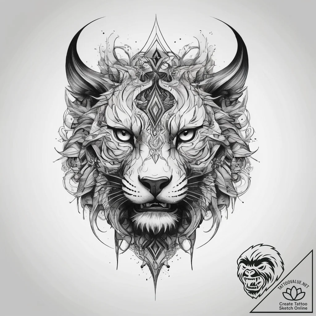 Tattoo sketch onyx - tattoo sketch (№1757884448_0, 14.09.2025 21:14) — tattoovalue.net