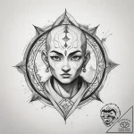 Tattoo sketch avatar: the last airbender aang… – tattoo sketch (№1757886021_0, 14.09.2025 21:40) — tattoovalue.net