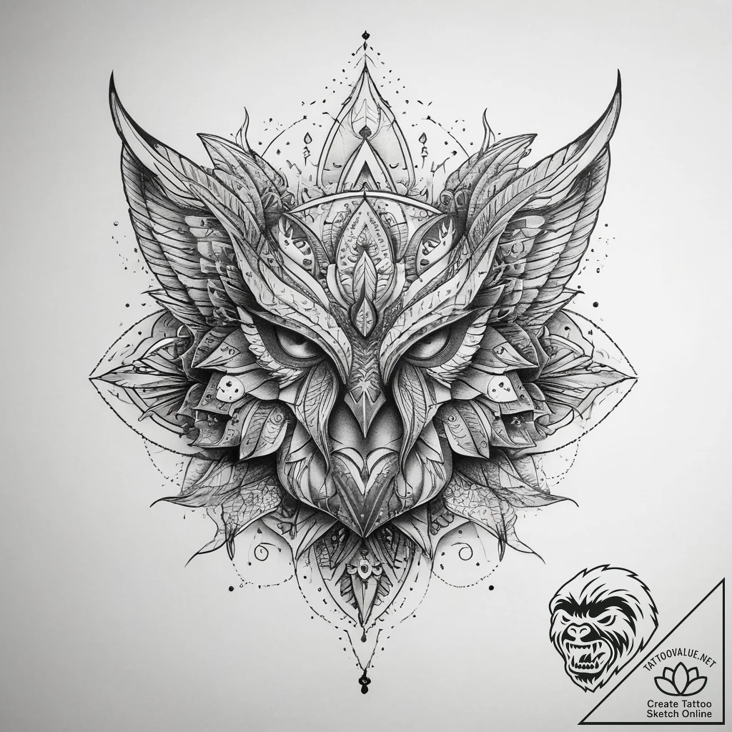 Tattoo sketch element, tattoo flash sheet des... - tattoo sketch (№1757886613_0, 14.09.2025 21:50) — tattoovalue.net