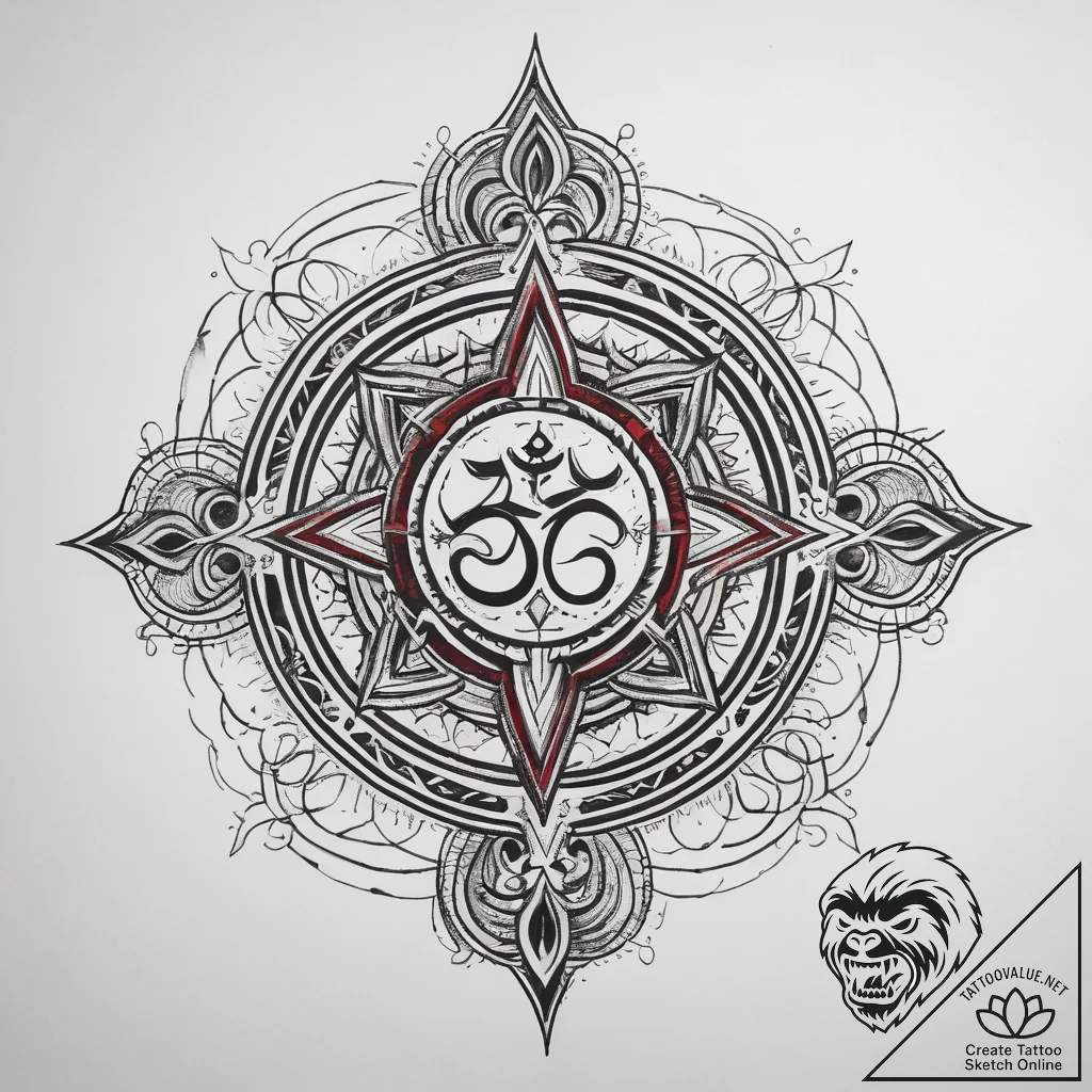 Tattoo sketch om symbol, tattoo flash sheet d... - tattoo sketch (№1757889963_0, 14.09.2025 22:46) — tattoovalue.net