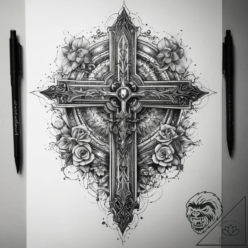 Tattoo sketch water, tattoo sketch design, on... - tattoo sketch (№1757890563_0, 14.09.2025 22:56) — tattoovalue.net