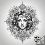 Tattoo sketch divine self, tattoo flash sheet… – tattoo sketch (№1757891159_0, 14.09.2025 23:05) — tattoovalue.net