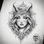 Tattoo sketch mystical scene, artistic tattoo… – tattoo sketch (№1757893524_0, 14.09.2025 23:45) — tattoovalue.net
