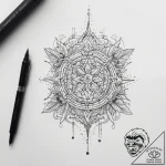 Tattoo sketch space, tattoo line art, fine li… – tattoo sketch (№1757894315_0, 14.09.2025 23:58) — tattoovalue.net