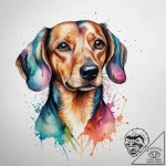 Tattoo sketch dachshund, tattoo flash sheet d… – tattoo sketch (№1757895112_0, 15.09.2025 00:11) — tattoovalue.net