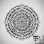 Tattoo sketch mirror, ink illustration for ta… – tattoo sketch (№1757895502_0, 15.09.2025 00:18) — tattoovalue.net