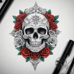 Tattoo sketch white, tattoo line art, vibrant… – tattoo sketch (№1757899652_0, 15.09.2025 01:27) — tattoovalue.net