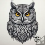 Tattoo sketch great gray owl, tattoo sketch d… – tattoo sketch (№1757900241_0, 15.09.2025 01:37) — tattoovalue.net
