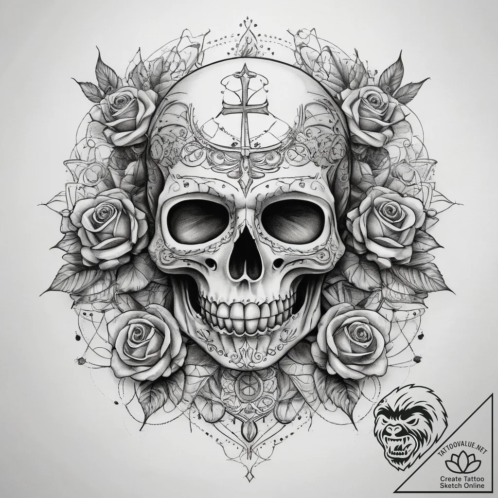 Tattoo sketch mask, tattoo line art, on a cle... - tattoo sketch (№1757901830_0, 15.09.2025 02:03) — tattoovalue.net