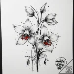 Tattoo sketch snowdrop flower, tattoo sketch… – tattoo sketch (№1757905162_0, 15.09.2025 02:59) — tattoovalue.net