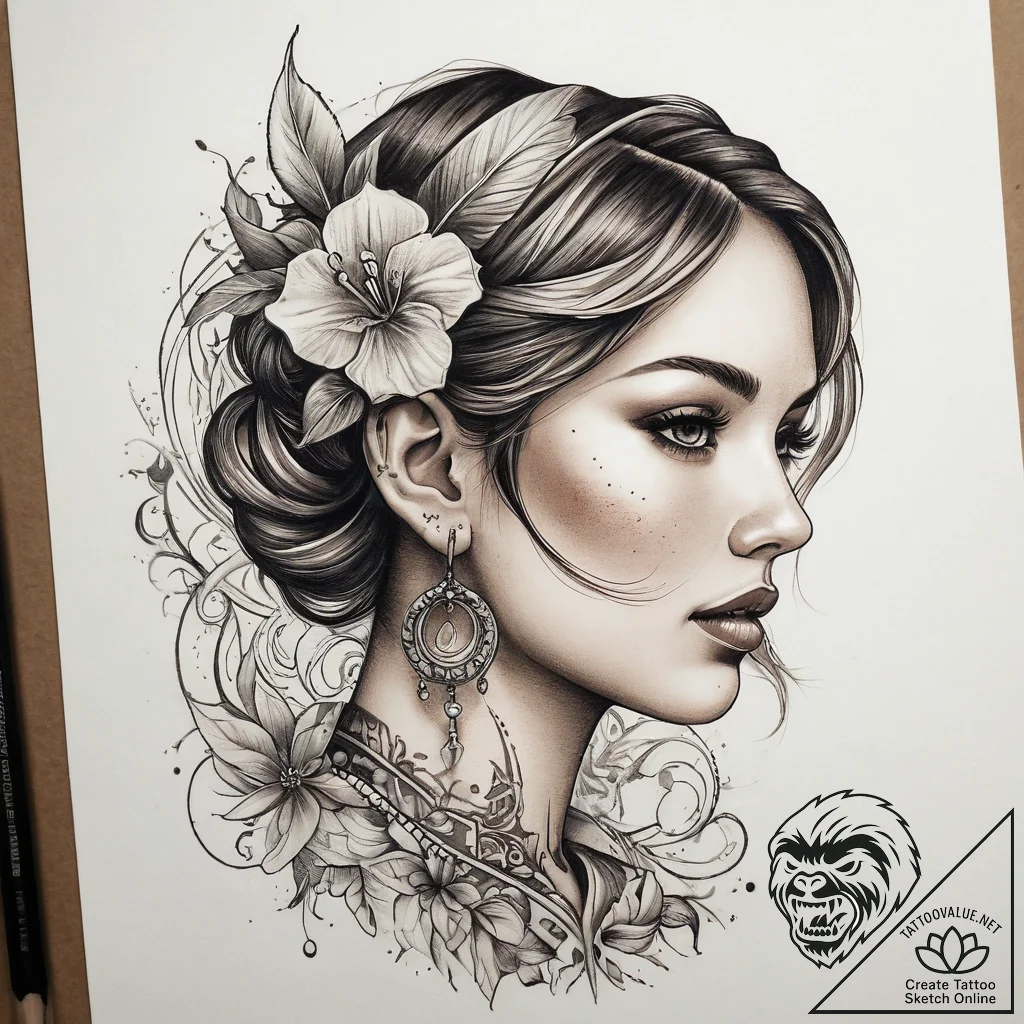 Tattoo sketch small earring tattoo, artistic... - tattoo sketch (№1757906956_0, 15.09.2025 03:29) — tattoovalue.net